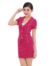 新款酒店服 酒店工作服 前臺工作制服 空姐必備裝價格 廠家 圖片